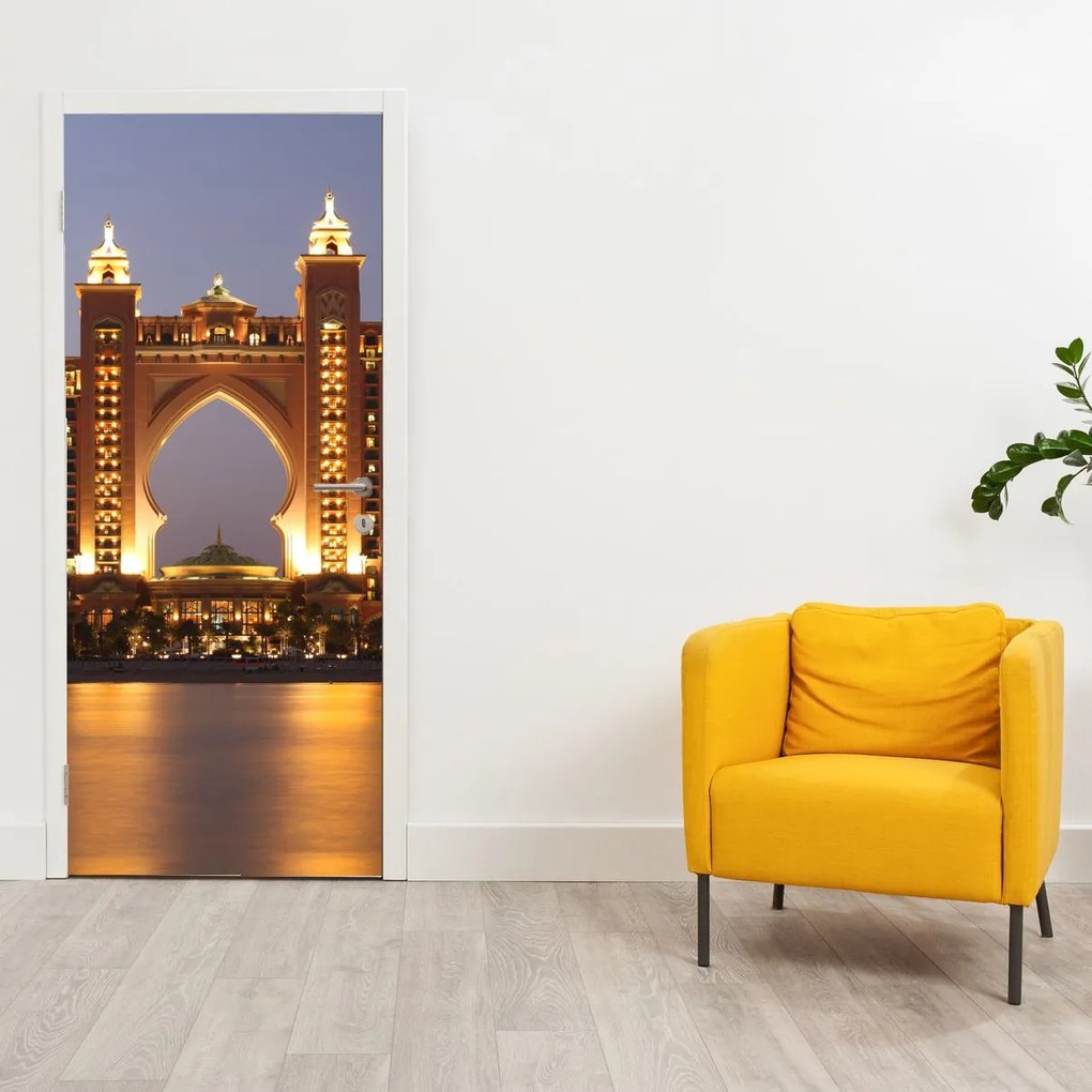 Fotótapéta ajtóra - Épület Dubaiban (95x205cm)