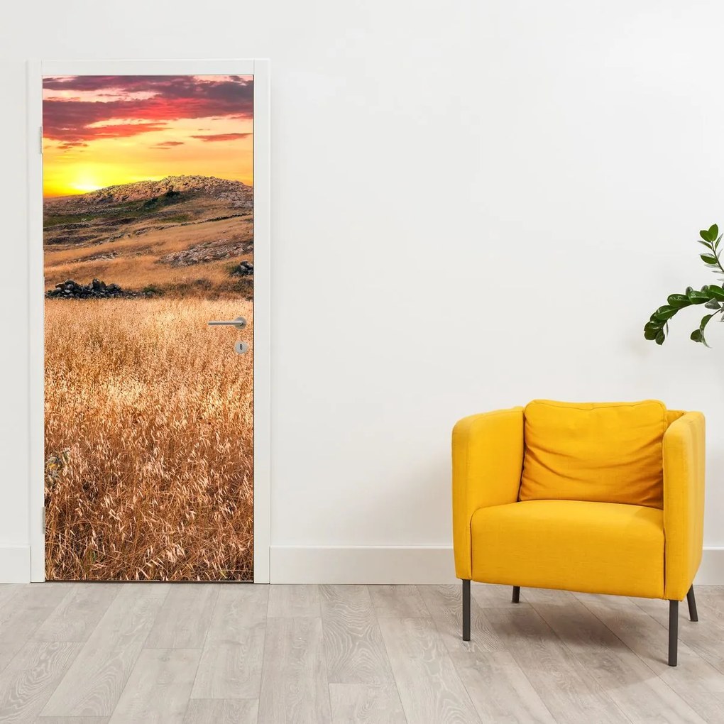 Fotótapéta ajtóra - Mező (95x205cm)