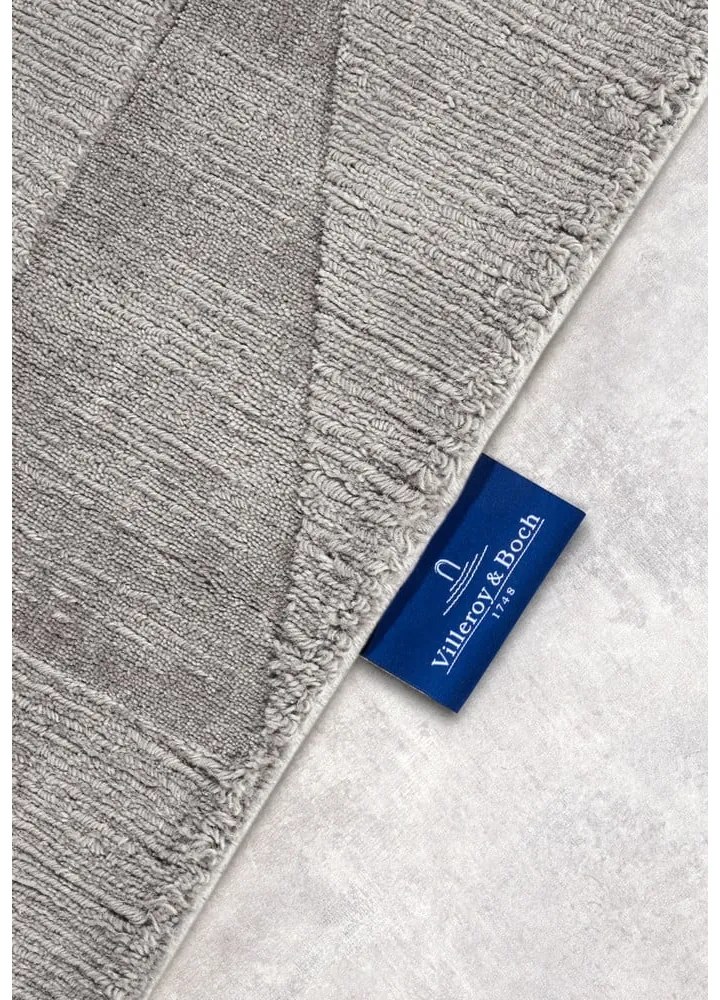 Szürke kézi szövésű gyapjú futószőnyeg 80x250 cm Ursule – Villeroy&Boch
