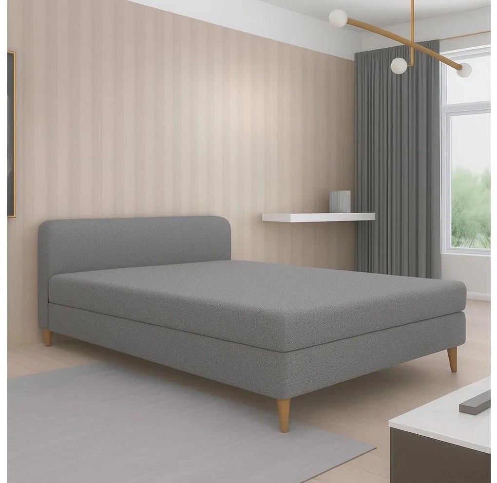 Kárpitozott heverő BRISBANE 110x200 cm szürke