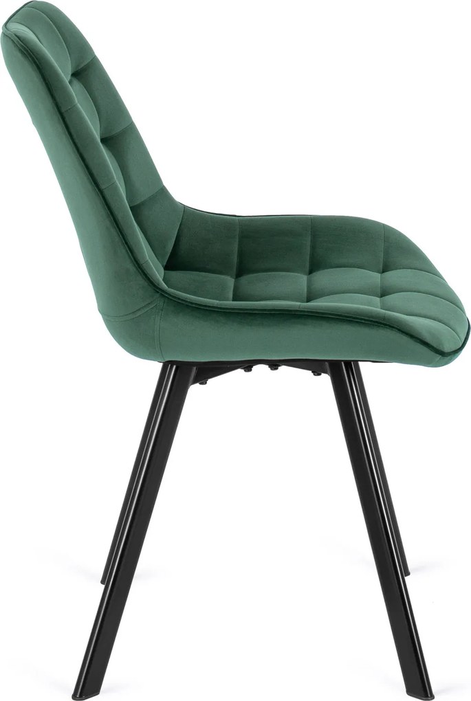 RICK szék, zöld, velúr