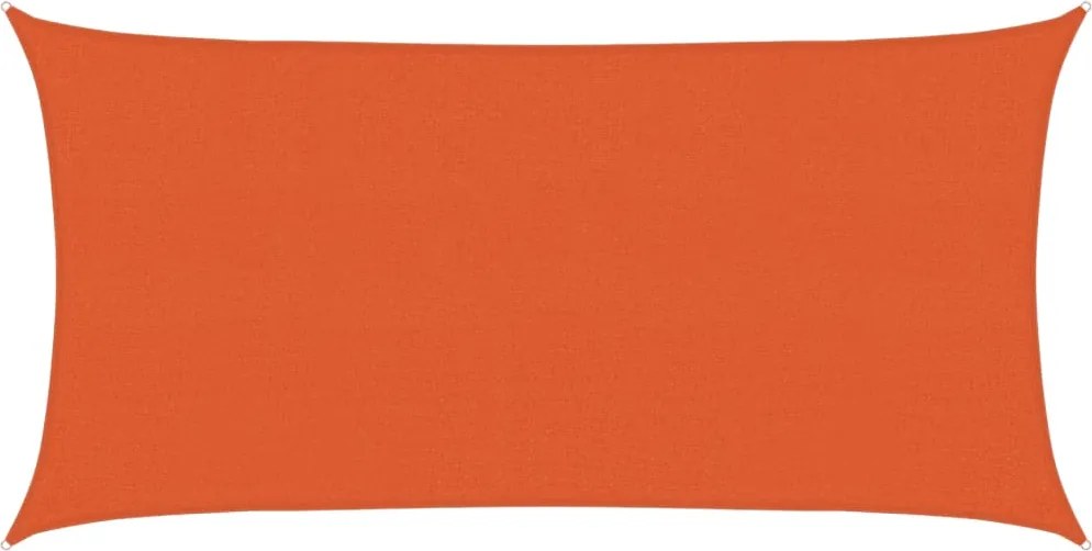vidaXL narancssárga HDPE napvitorla 160 g/m² 2,5 x 4,5 m