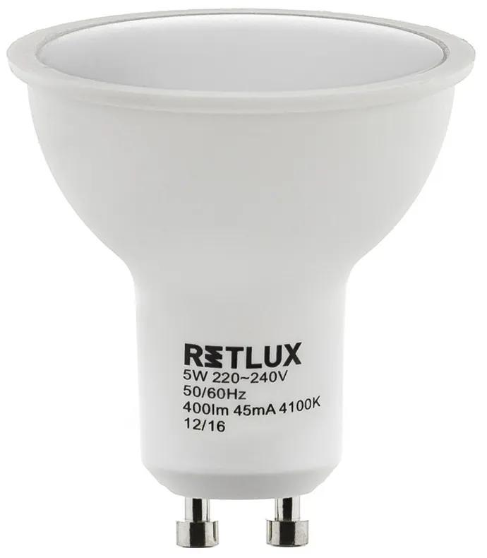 Retlux RLL 255 GU10 5W CW LED izzó (hideg fehér 4100K)