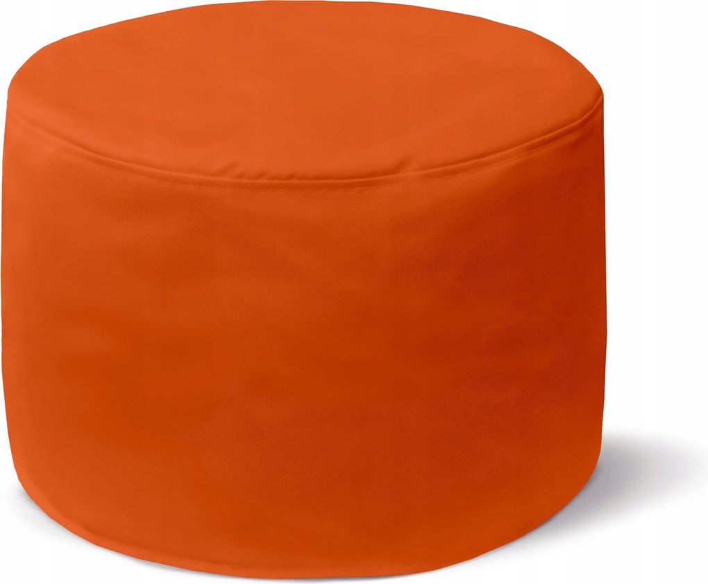 Narancssárga Díszlábtartó 35x25cm Díszítő Kerek Puff Lábaknak