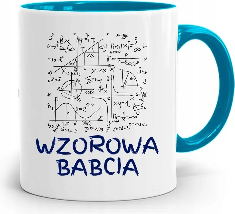 Kék Nagymama Napi Bögre Mintás Nagymama Ajándék fényképes nyomtatással