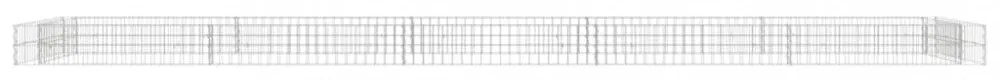 horganyzott acél gabion magaságyás 500 x 100 x 20 cm