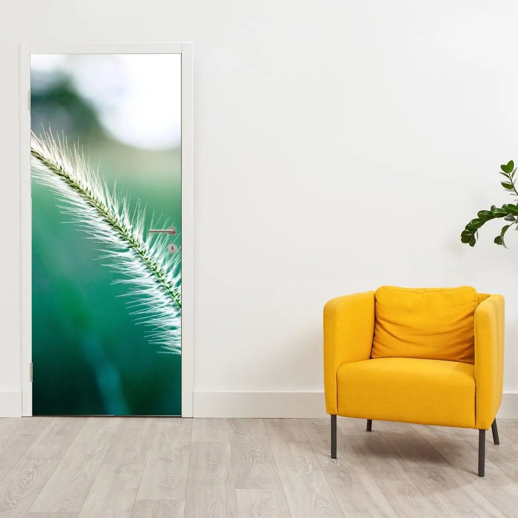 Fotótapéta ajtóra - Fűszál (95x205cm)