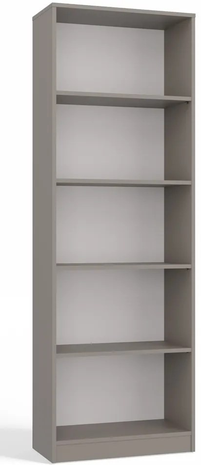 Aldabra R60 polcos szekrény, könyvtartó, 60x182x30 cm, agyag színű