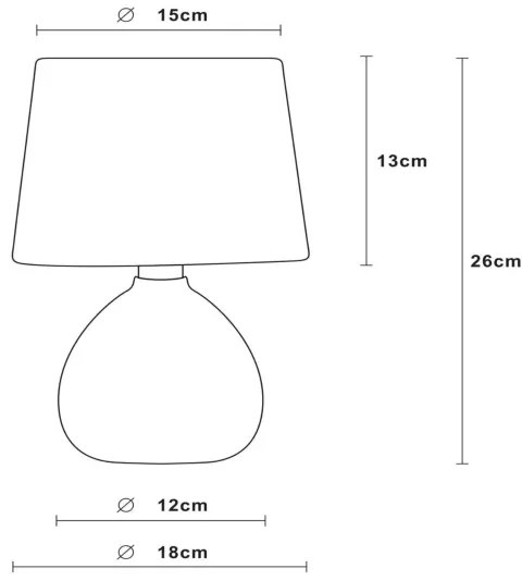 Lucide 47506/81/38 - Asztali lámpa RAMZI 1xE14/40W/230V