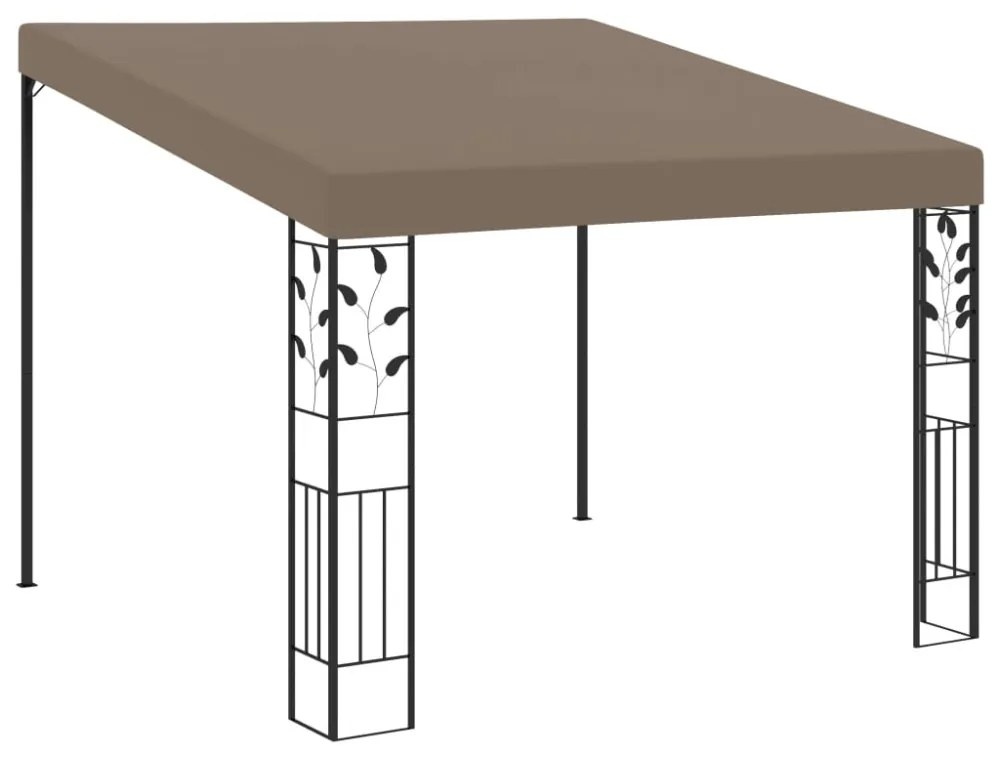 tópszínű falra szerelhető pavilon 3 x 3 x 2,5 m