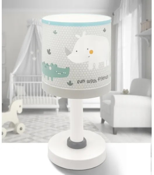 Dalber 60621 - Gyereklámpa RHICO AND CROCO 1xE14/8W/230V