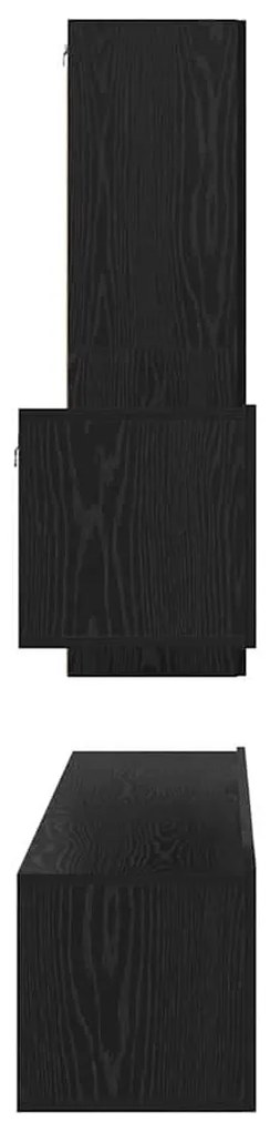 TV szekrény garnitúra 4 pcs Musta tammi 200 x 30 x 30 cm