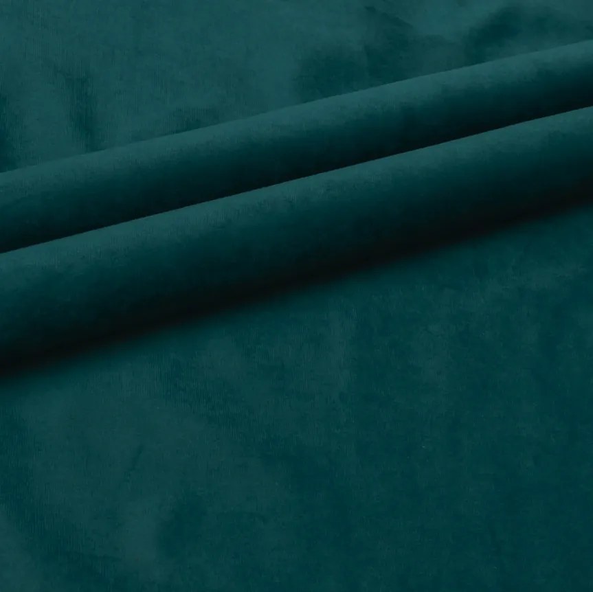 Kinyitható, kétoldalas L-alakú ülőgarnitúra VENORIA 220x143 cm, petrolkék + 2 díszpárna INGYEN