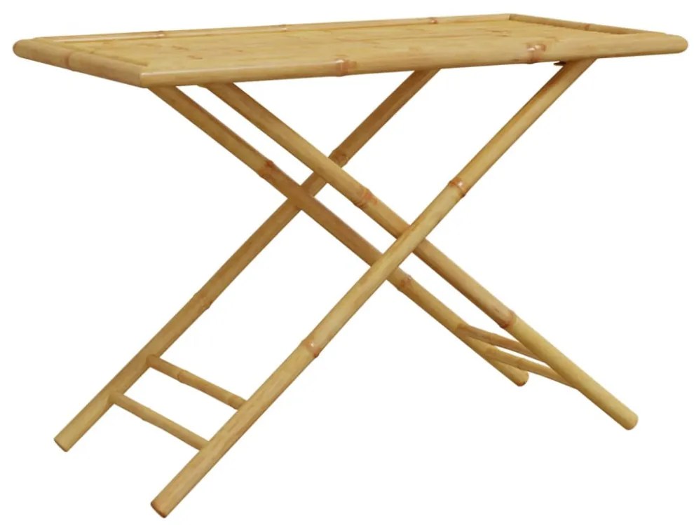összecsukható bambusz kerti asztal 110x55x75 cm