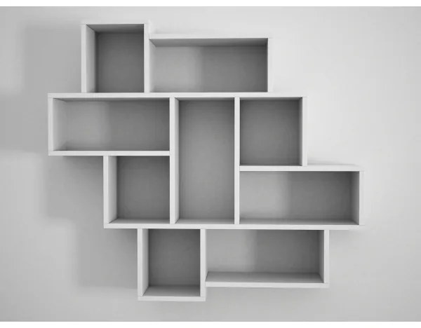 Fali polc PAROLA 103,5x115,5 cm fehér