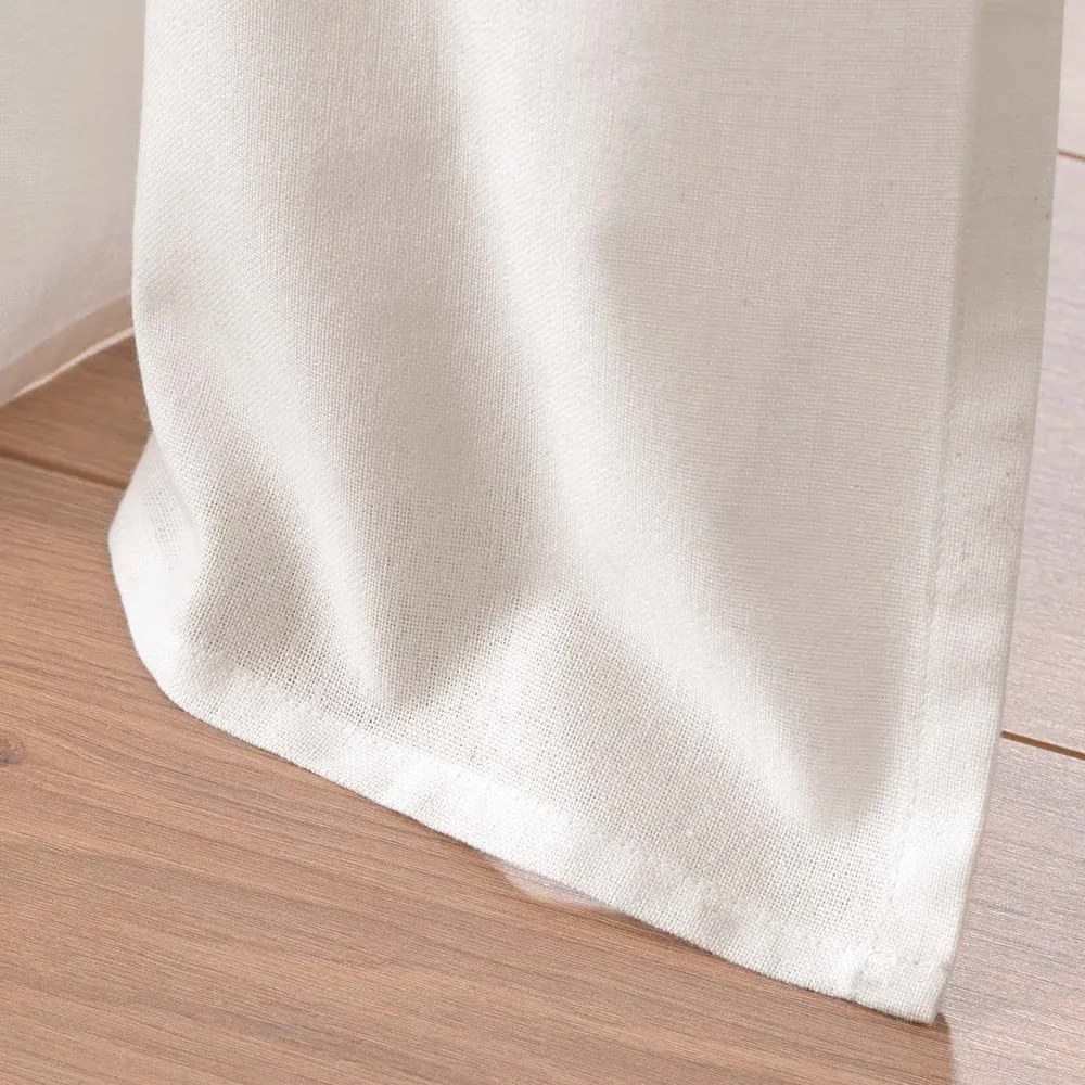 Fehér-bézs pamutkeverék függöny 140x240 cm Altea – douceur d'intérieur