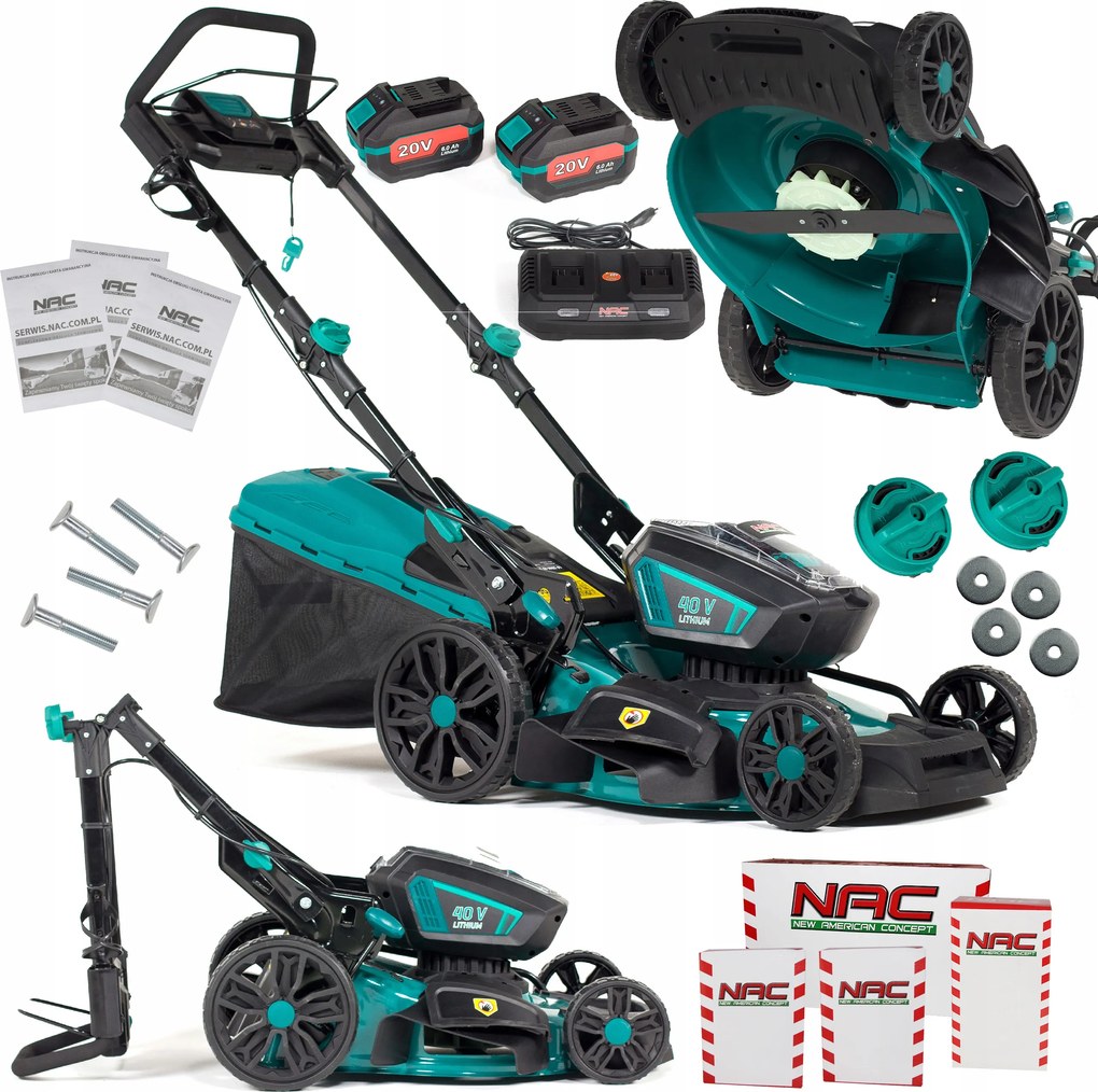 Akkumulátoros fűnyíró Nac LB-2B60-46-2x20V