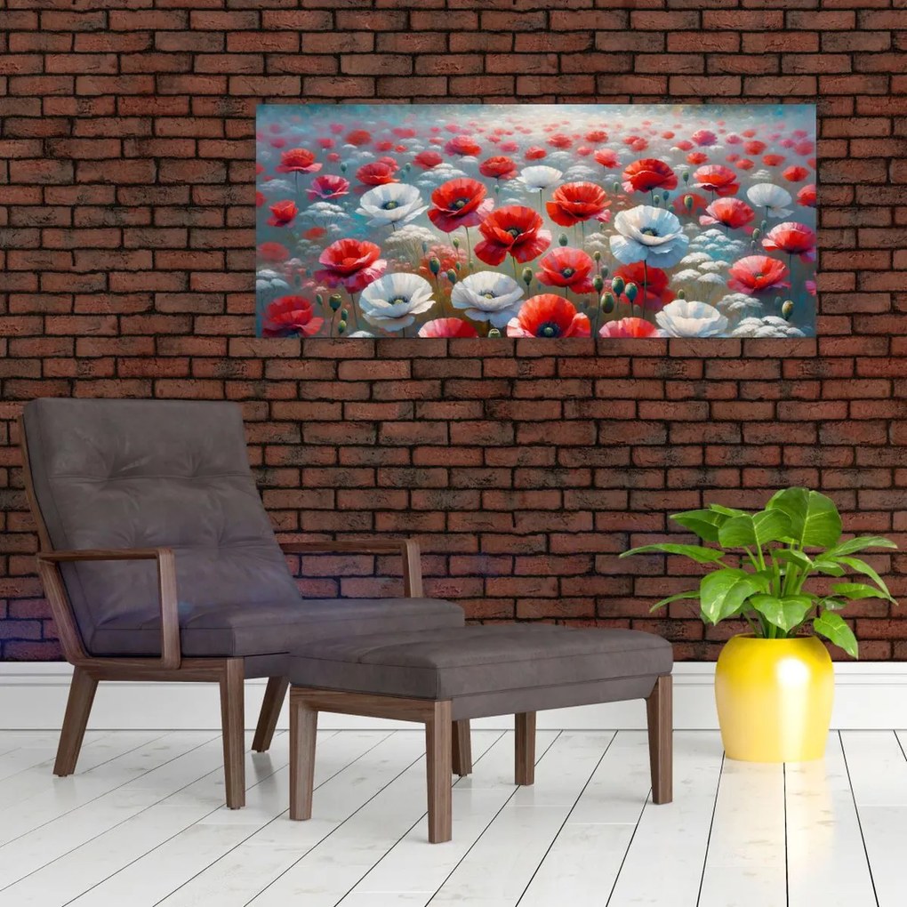 Kép - Pipacsmező (120x50 cm)