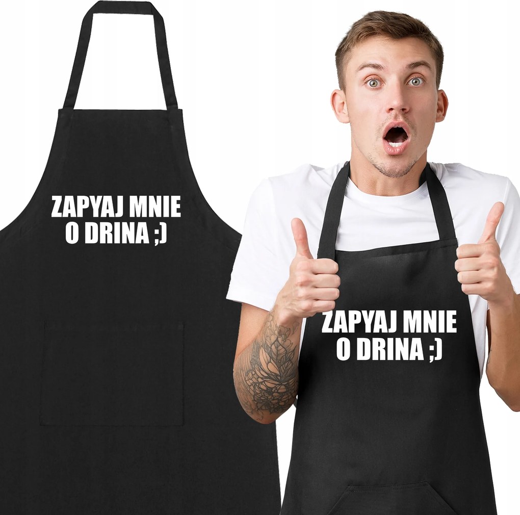 Kötény Fekete Pamut Csapos Kérdezz engem a Drina Többféle Minta