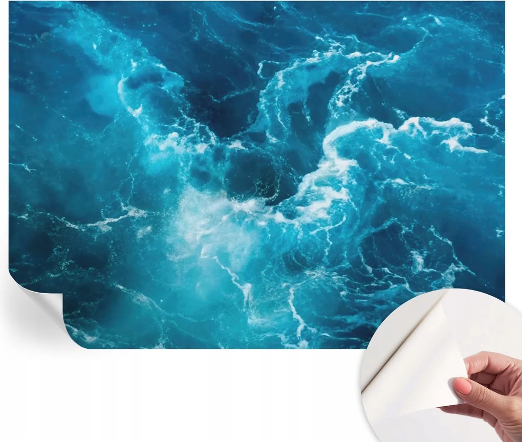 Öntapadós Dekoratív Fotótapéta Hálószobába Tengeri örvények 312x219 cm