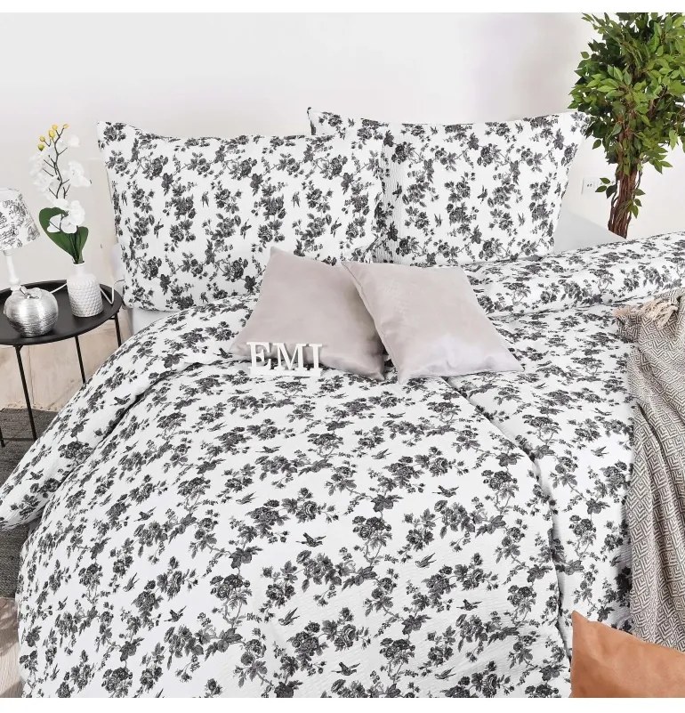 EMI Klarissa krepp ágyneműhuzat, A standard egyszemélyes ágy szett tartalma: 1x 140x200 + 1x 70x90