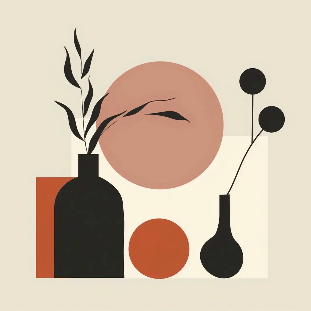 Poszter 70x70cm Növény asztal