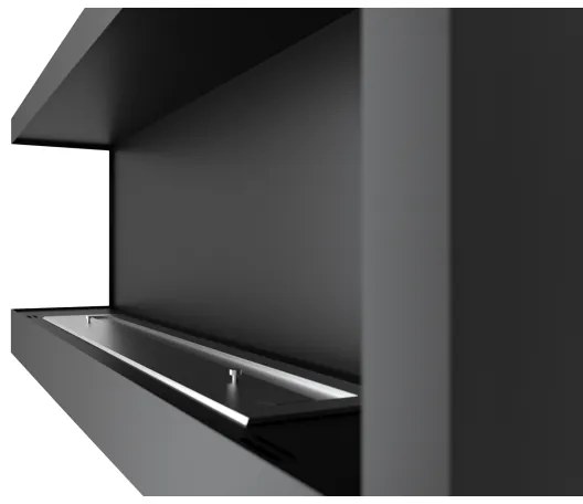 InFire - Sarok BIO kandalló 45x120 cm 3kW fekete