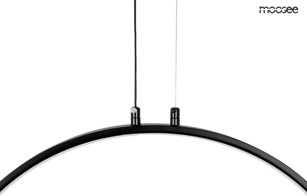 KING HOME MSE010100372 CIRCULO Modern Led Függesztett Lámpa Fekete LED IP20
