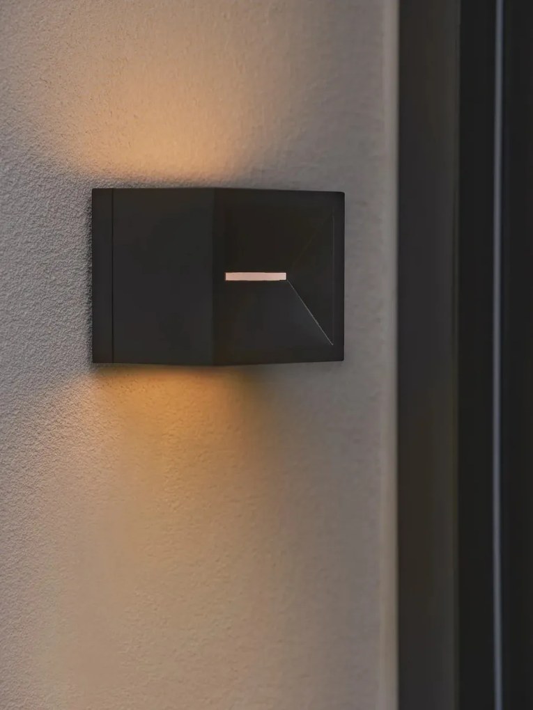 Nordlux modern kültéri fali lámpa rivo fekete nor2518321003