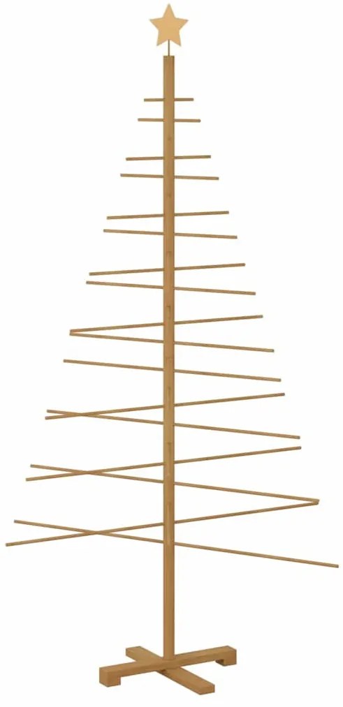 Fából készült Karácsonyfa állvánnyal Barna 180 cm bambusz