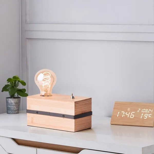 Brilliant - Asztali lámpa BENNY 1xE27/40W/230V bambusz