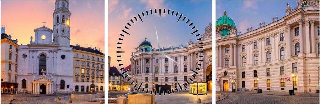 Kép - Austria, Vienna (órával) (90x30 cm)