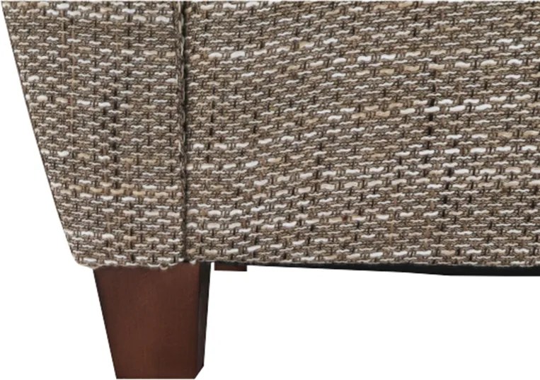 Fotel, barna/ sötétbézs, MILO