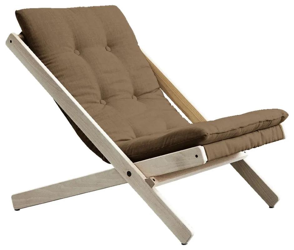 Boogie Raw/Mocca kávébarna összecsukható bükkfa fotel - Karup Design