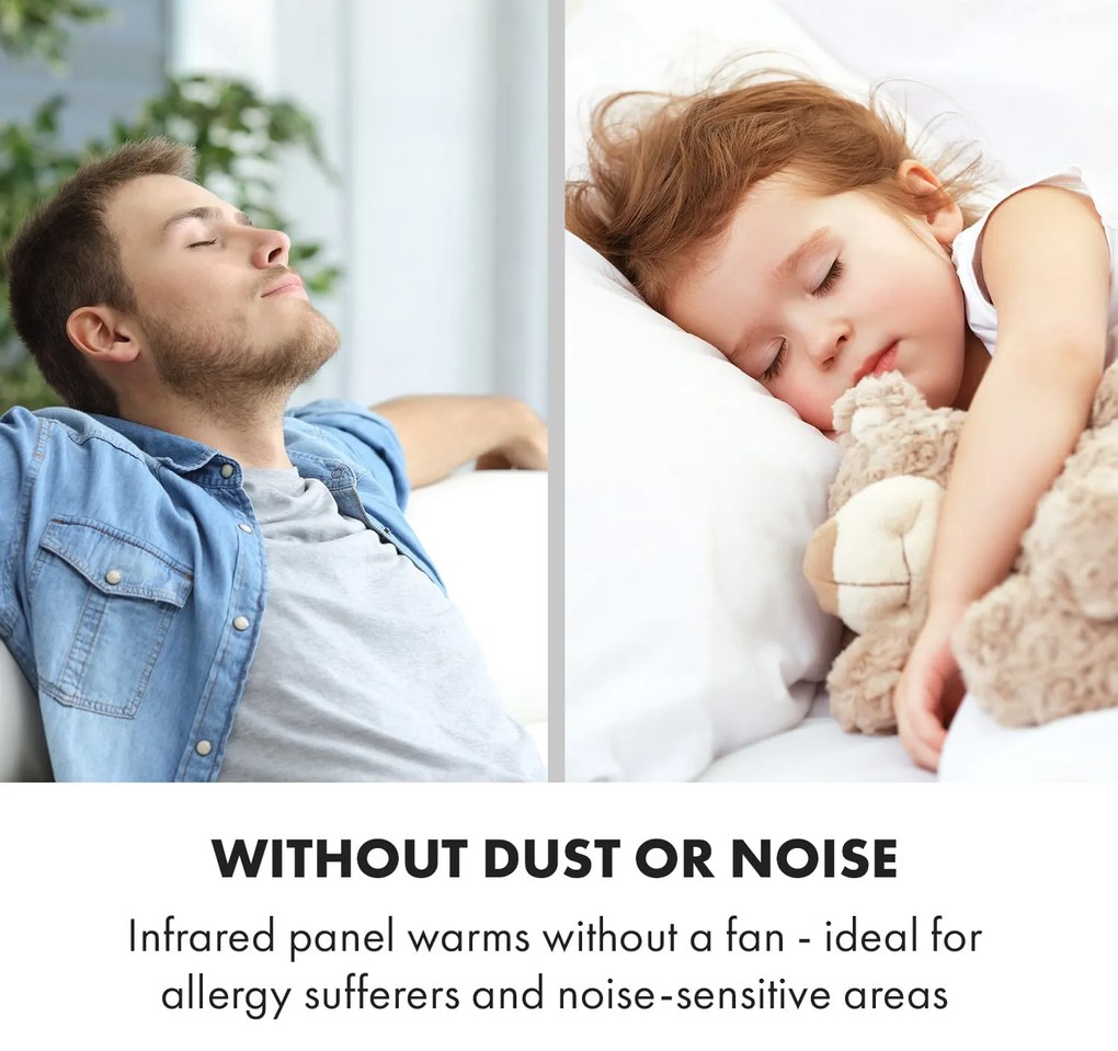 Klarstein Wonderwall Air Art Smart, infravörös hősugárzó, 120 x 60 cm, 700 W, alkalmazás, hegyek