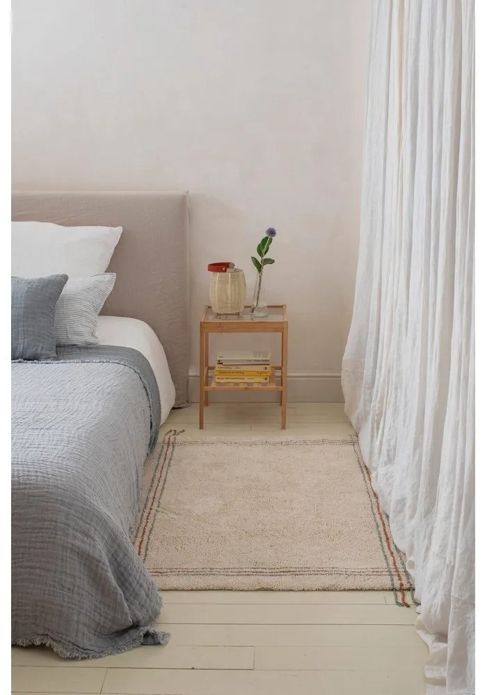 Krémszínű mosható kézi szövésű pamut szőnyeg 90x130 cm Cuisine Natural – Lorena Canals