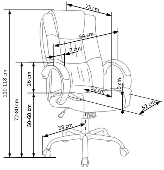 Irodai szék RELAX fekete