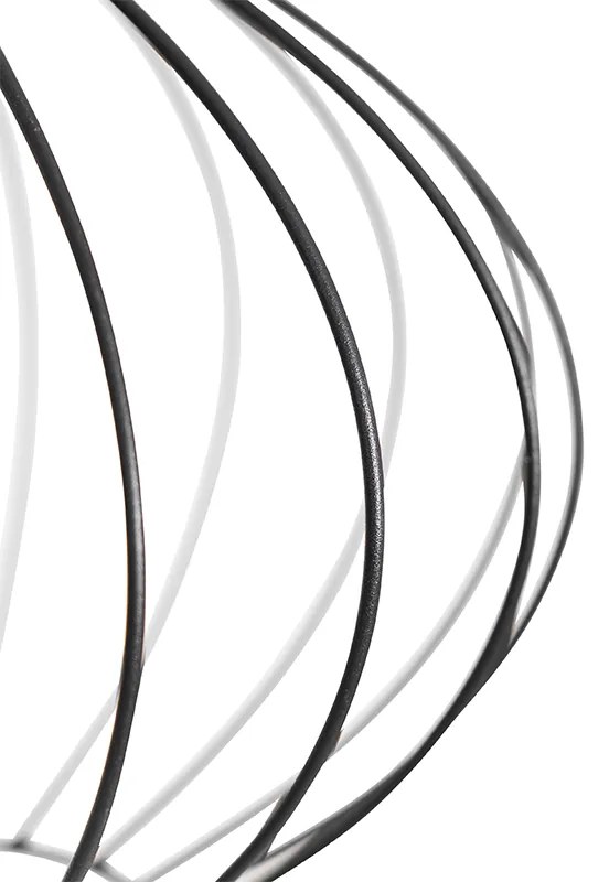 Ipari állólámpa fekete 23 cm - Margarita