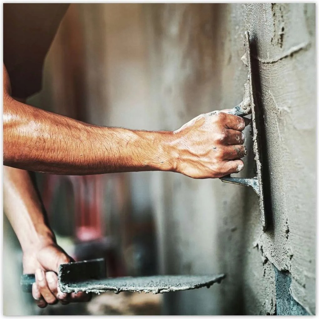 Poszterek 70x70 Fal vakolás cement