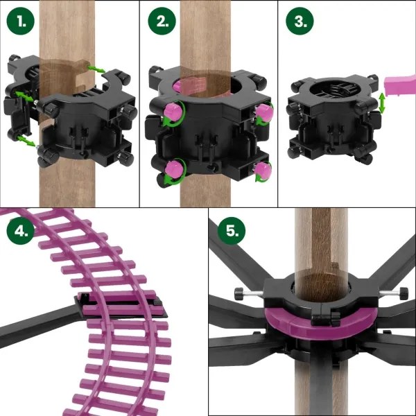 LED Karácsonyi dekoráció 10xLED/4xAA vonat