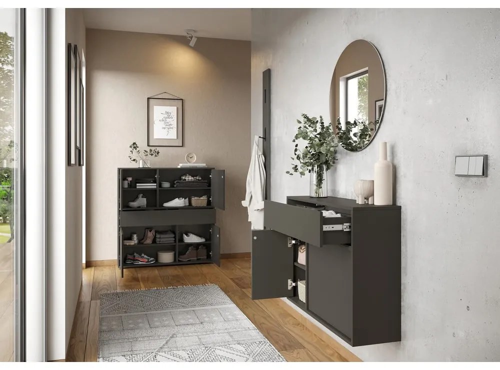 Antracitszürke szekrény 83x63x25 cm Ameca 2.0 – Germania