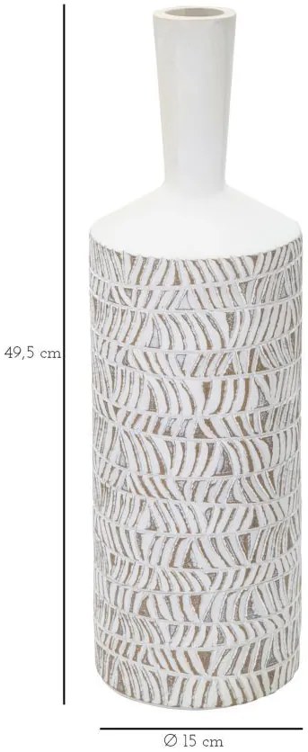 Váza polirezin nairobi palack ø 15x49,5cm