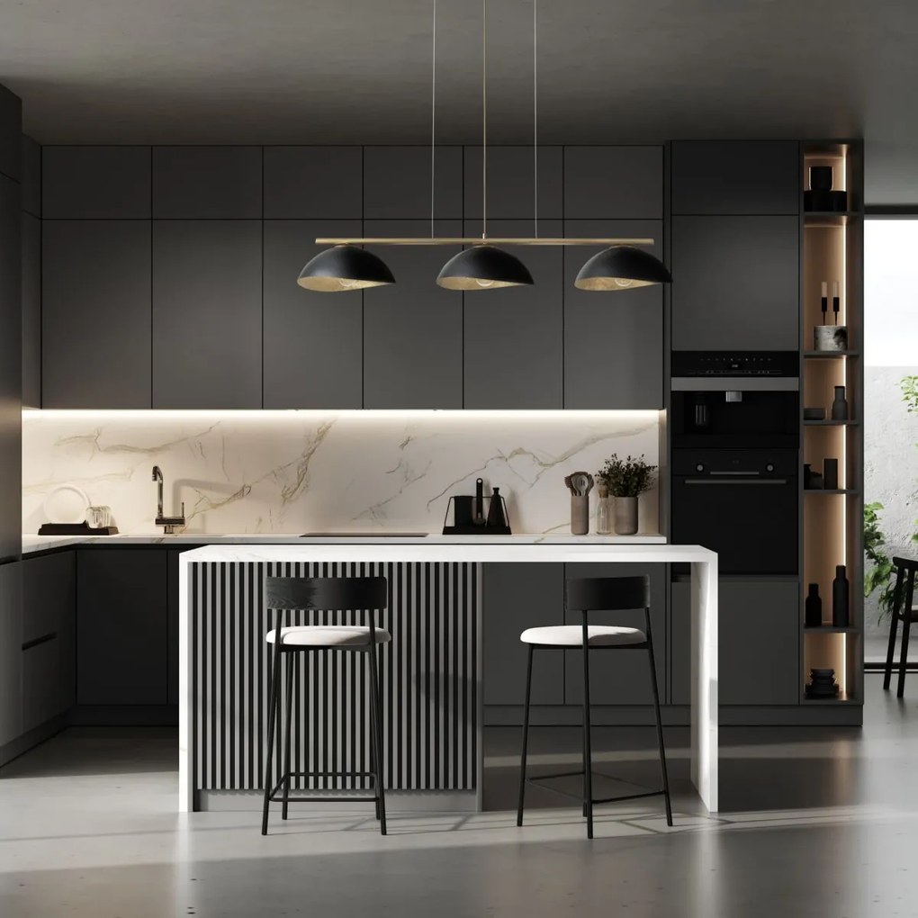 Sigma lighting modern függeszték solar fekete arany sig40573