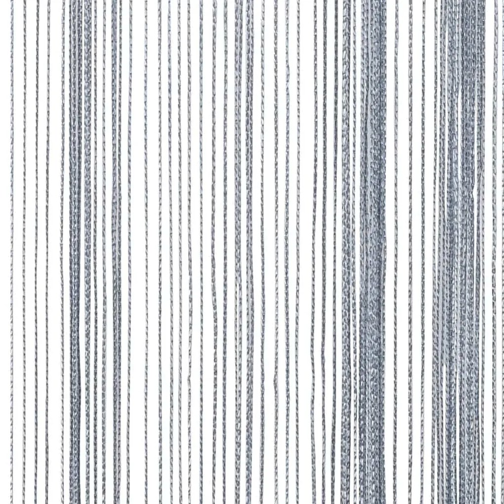 2 db világosszürke zsinórfüggöny 140 x 250 cm