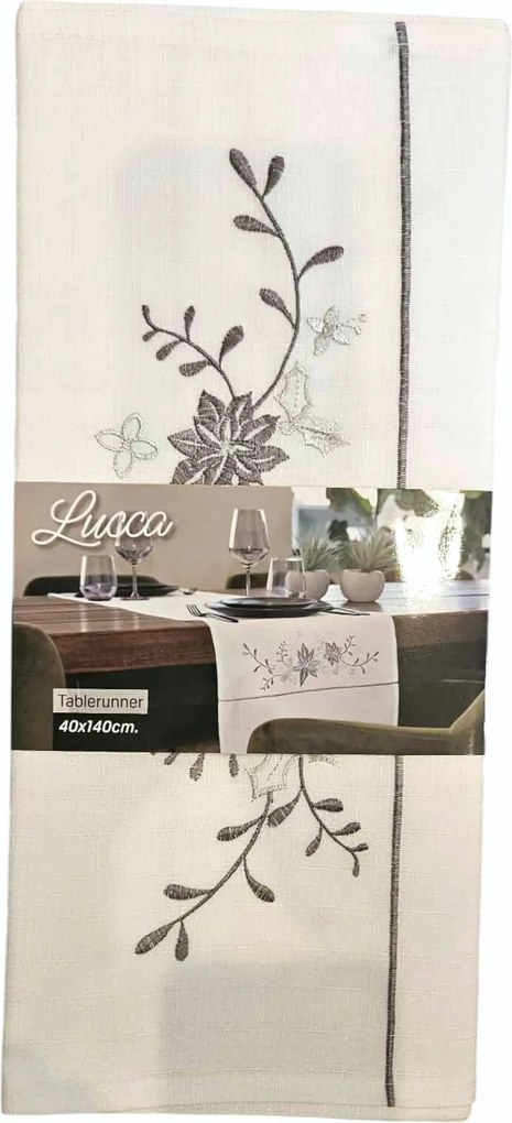 Karácsonyi hímzett asztali futó 40 x 140 Karácsony