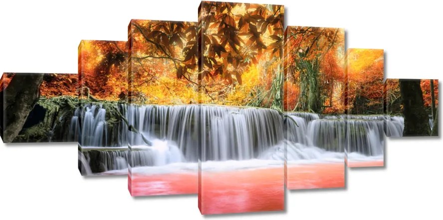 Vászonkép 200x100 Narancssárga vízesés