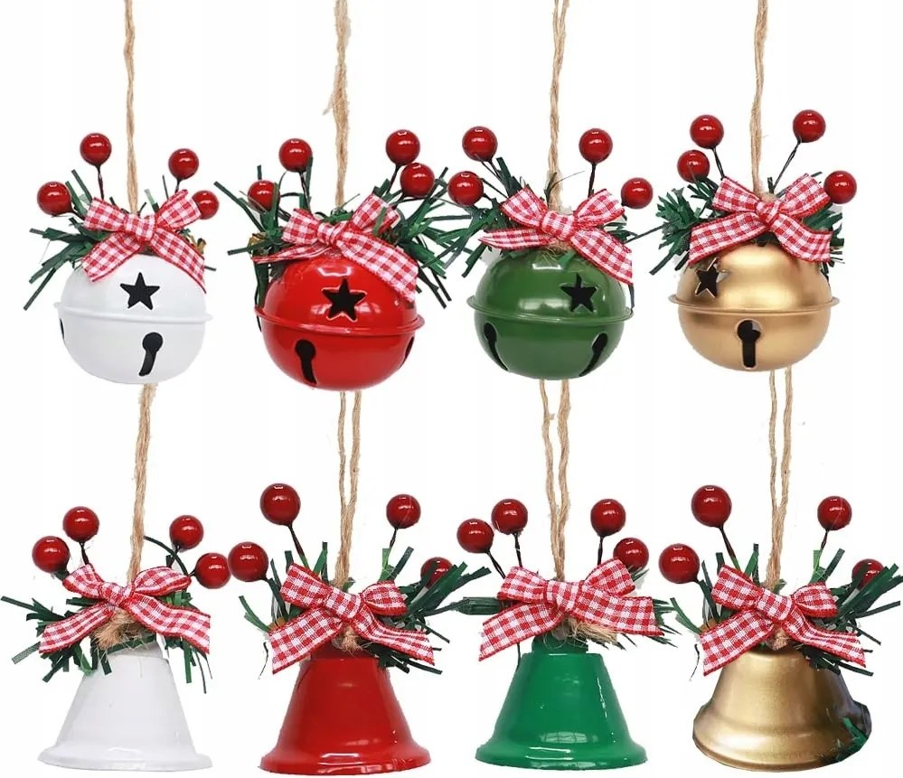 Függők Karácsonyfadíszek Karácsonyi Dekoratív 8 db