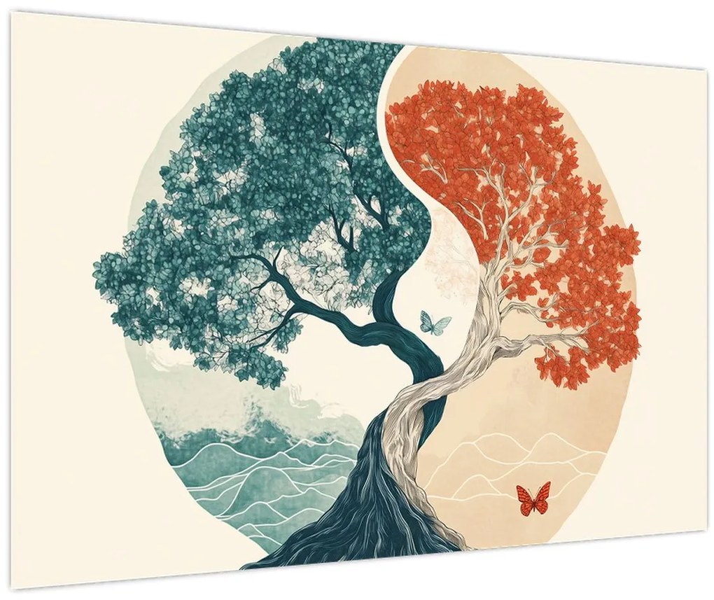 Kép – Energiafa (90x60 cm)