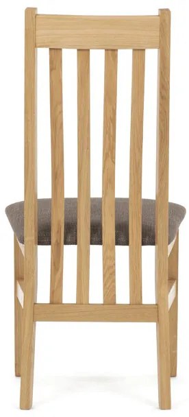 Tömör Tölgy Étkezőszék Barna Párnázott Üléssel. C-2100