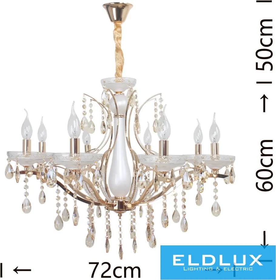 ELDLUX A60-8 Kristály Csillár IP20